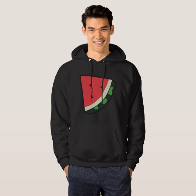 sweat - shirt à capuche de pastèque pour hommes (Devant entier)