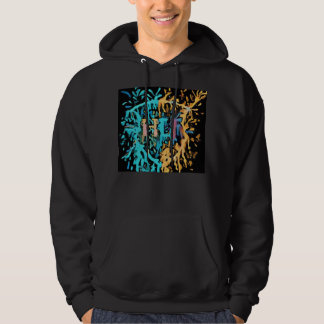 Sweat - shirt à capuche de peinture humide HLF