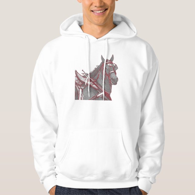 Sweat - shirt à capuche de Percheron (Devant)