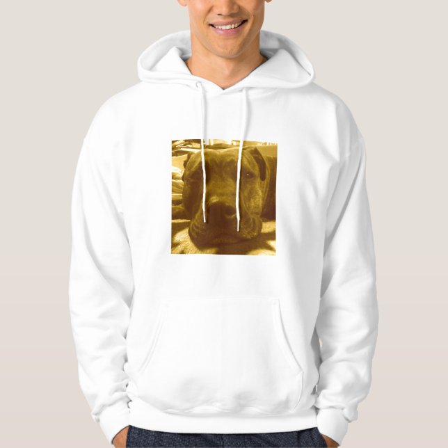 Sweat - shirt à capuche de pitbull (Devant)
