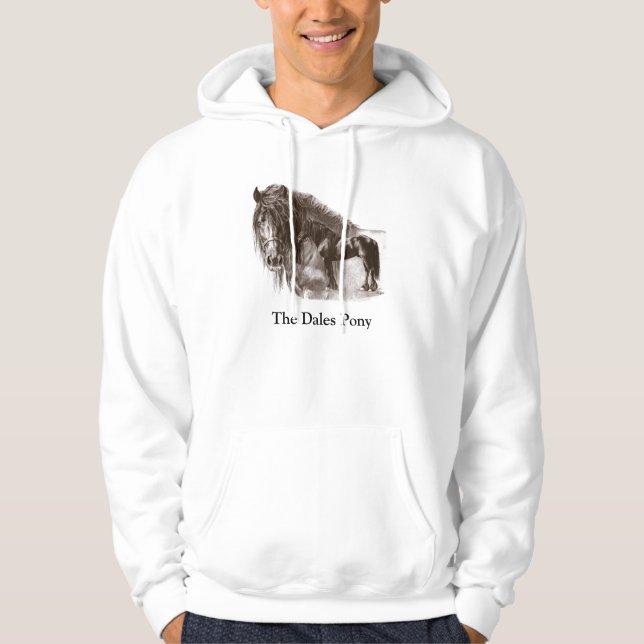 Sweat - shirt à capuche de poney de vallées (Devant)