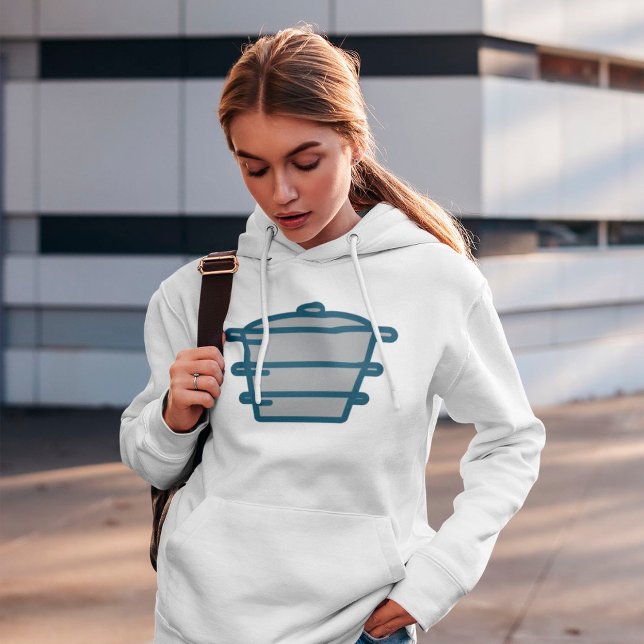 Sweat - shirt à capuche de pots gris (Créateur téléchargé)