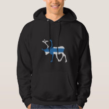 Sweat - shirt à capuche de renne de la Finlande