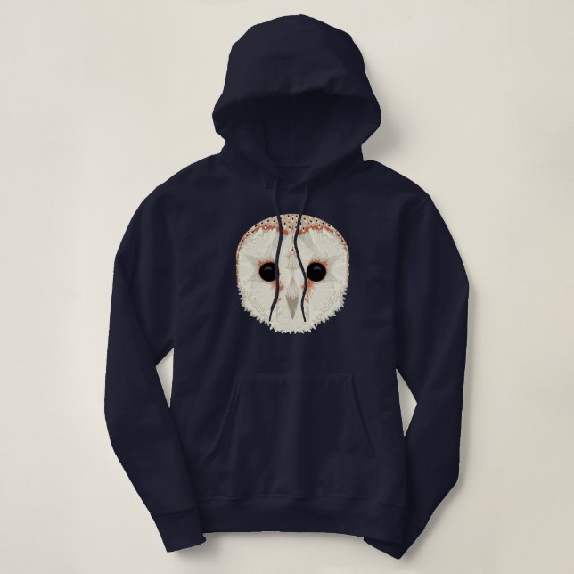 Sweat - shirt à capuche de repoussage de Barn Owl (Design devant)