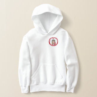 Sweat - shirt à capuche de repoussage de la petite