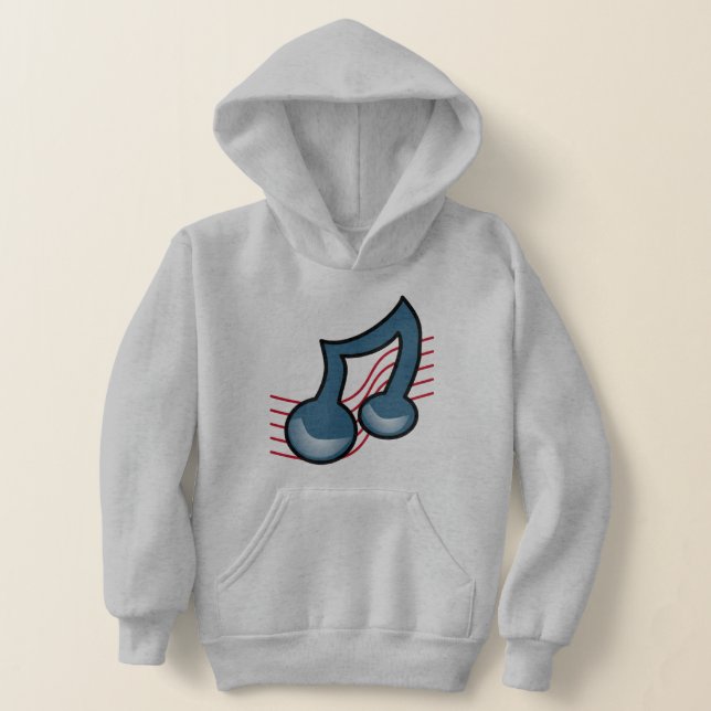 Sweat - shirt à capuche de signes de musique (Poser)