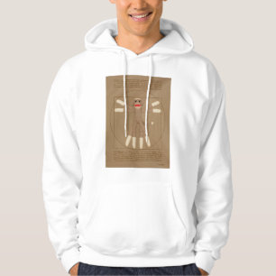 Sweat - shirt à capuche de singe vitruvien