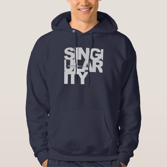 Sweat - shirt à capuche de singularité (Devant)