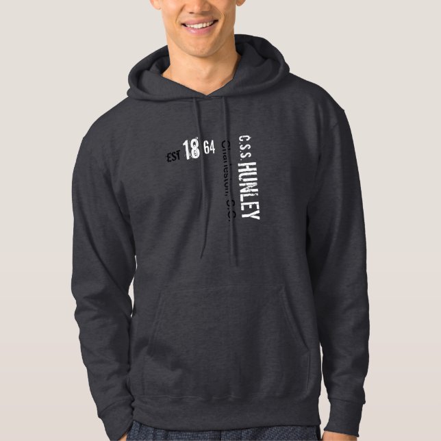 Sweat - shirt à capuche de sous-marin de Hunley (Devant)