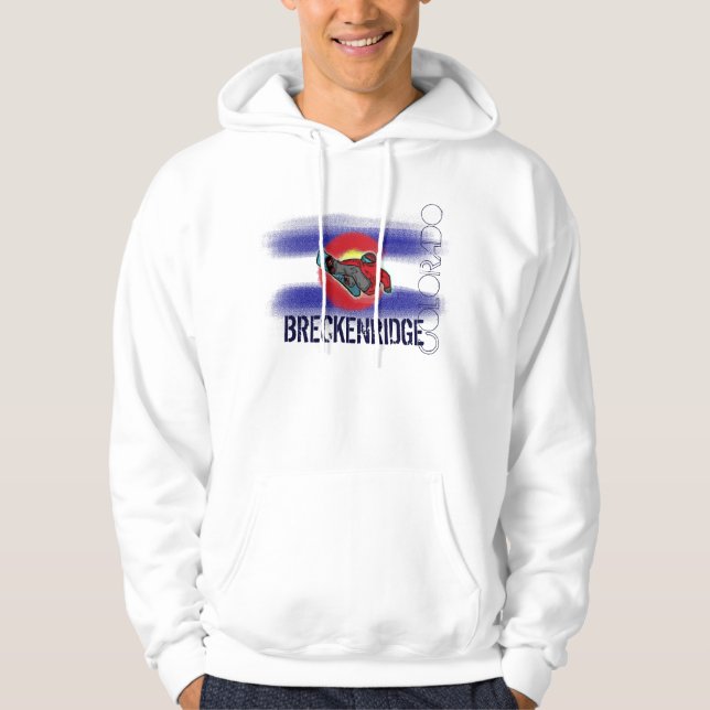 Sweat - shirt à capuche de surf des neiges de (Devant)