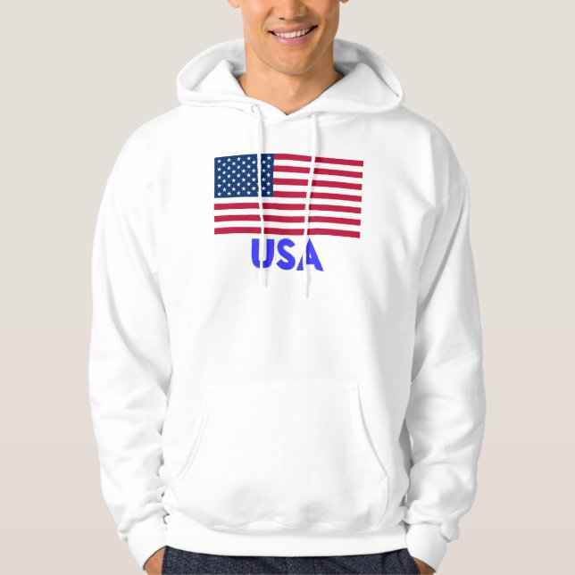 Sweat - shirt à capuche de sweatshirt de drapeau (Devant)