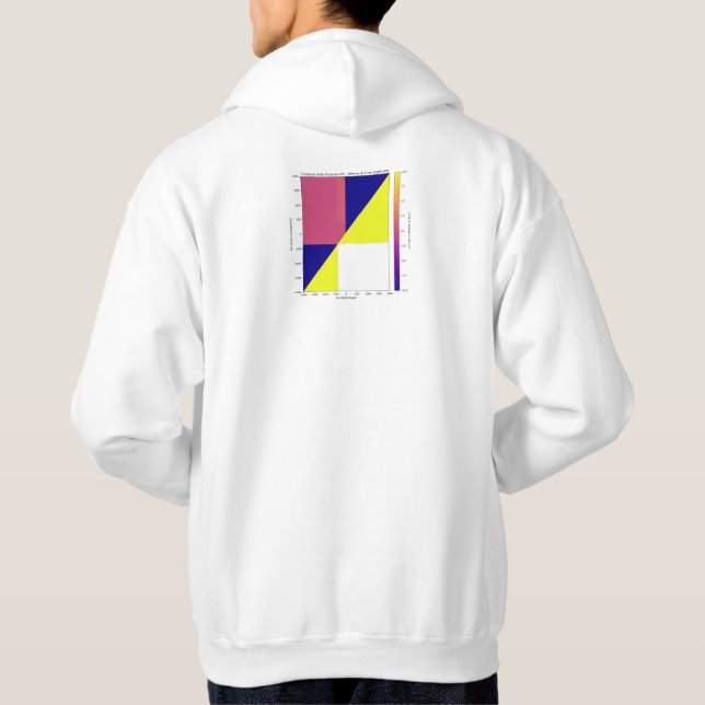 Sweat - shirt à capuche de tracés geek (Dos)