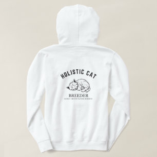 Sweat - shirt à capuche d'éleveur de chats holisti