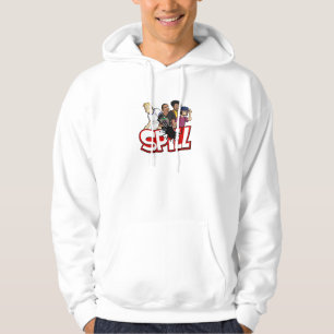 Sweat - shirt à capuche d'équipage de flaque