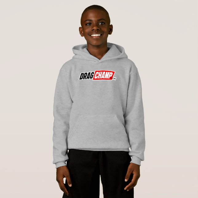 Sweat - shirt à capuche des enfants DragChamp (Devant entier)
