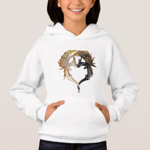 Sweat - shirt à capuche des enfants du coeur du d