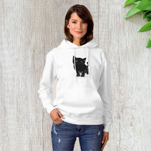 Sweat - shirt à capuche des femmes de chats noirs