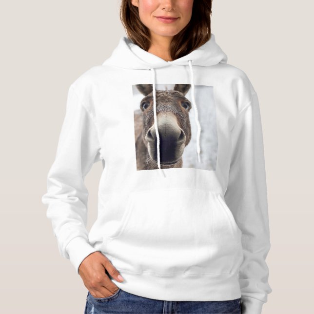 Sweat - shirt à capuche des gaufres de marguerites (Devant)
