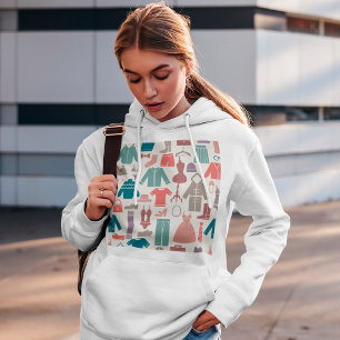 Sweat - shirt à capuche des icônes de vêtements