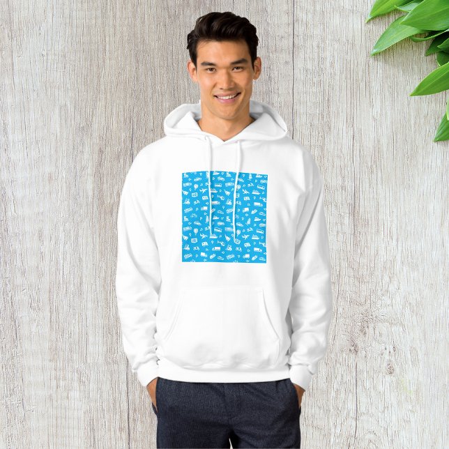 Sweat - shirt à capuche des Icons du transport (Créateur téléchargé)