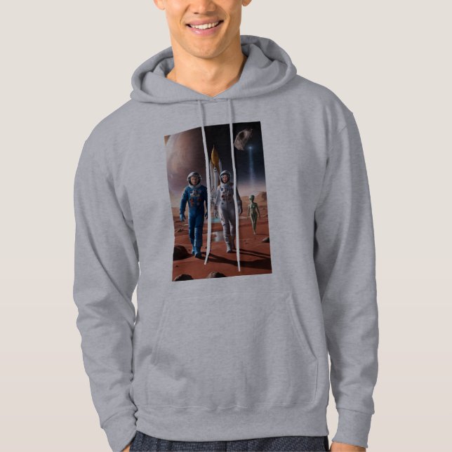 Sweat - shirt à capuche d'exploration cosmique de  (Devant)