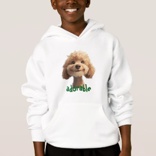 Sweat - shirt à capuche d'illustration de chien ad