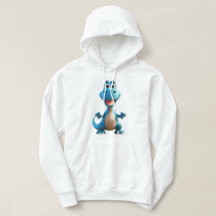 Sweat - shirt à capuche Dinosaure mignon du garçon