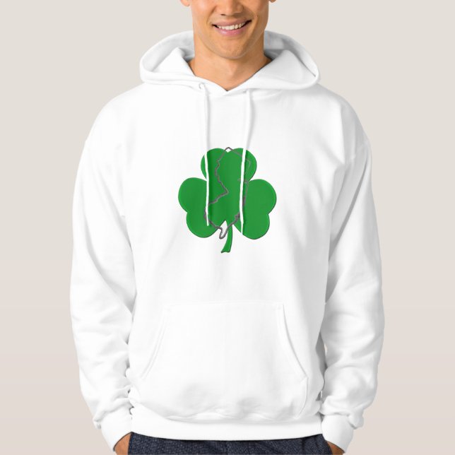 Sweat - shirt à capuche d'Irlandais du Jersey (Devant)