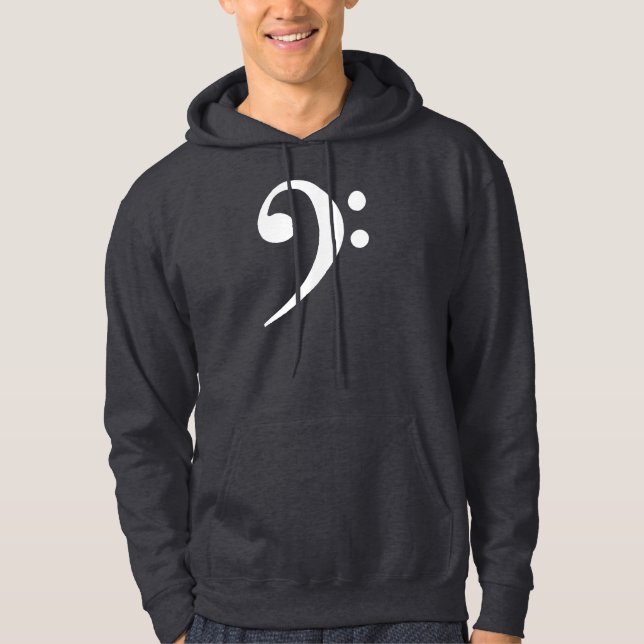 Sweat - shirt à capuche d'obscurité de clef basse (Devant)
