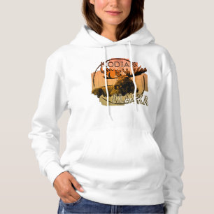 Sweat - shirt à capuche d'orignal de Kodiak Alaska
