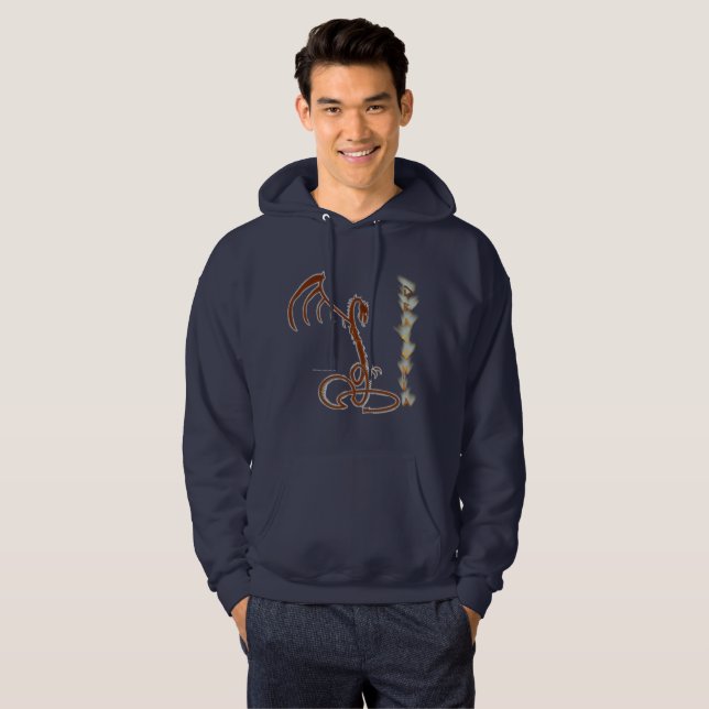 Sweat - shirt à capuche Draconia (Devant entier)