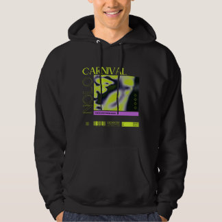 Sweat - shirt à capuche du Carnaval noir ( Unisex 