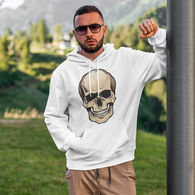 Sweat - shirt à capuche du crâne humain (Créateur téléchargé)