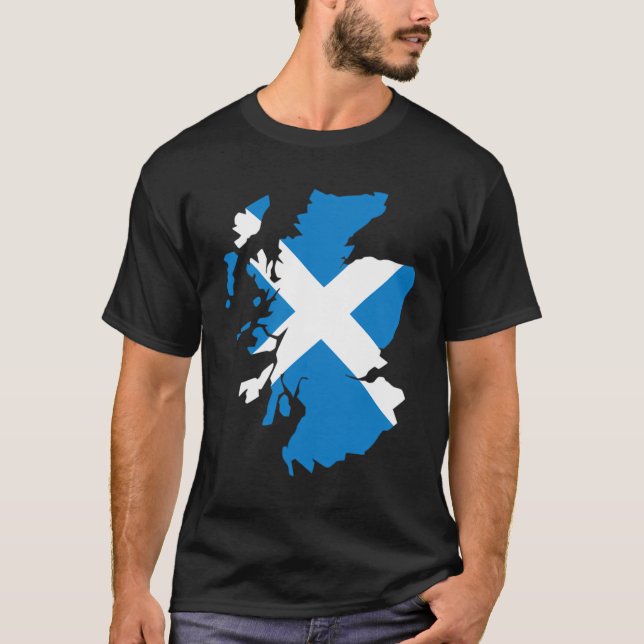 Sweat - shirt à capuche du drapeau écossais (Devant)