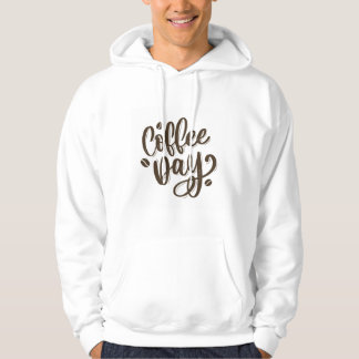 Sweat - shirt à capuche du jour du café
