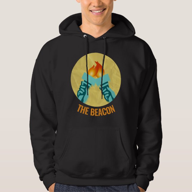 Sweat - shirt à capuche du logo masculin (Devant)