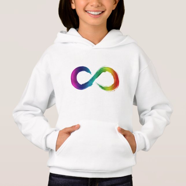 Sweat - shirt à capuche du logo Neurodiversity (Devant)
