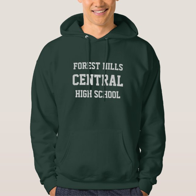 Sweat - shirt à capuche du lycée central de Forest (Devant)