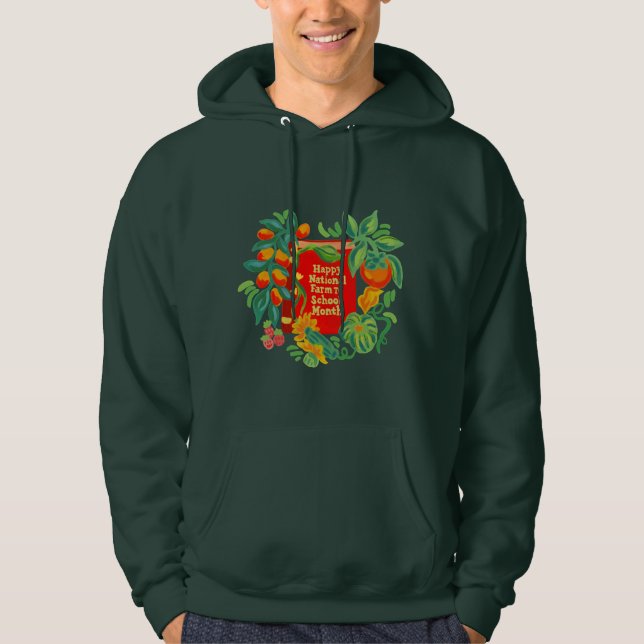Sweat - shirt à capuche du mois de la ferme à l'éc (Devant)