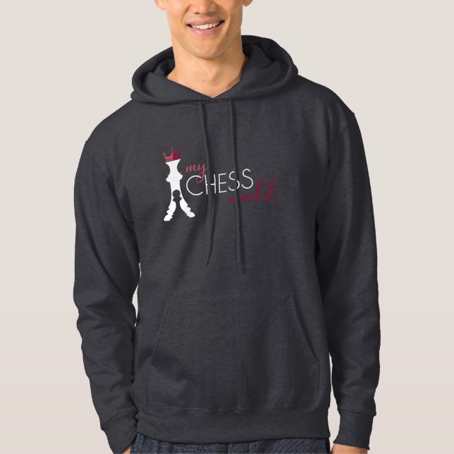 Sweat - shirt à capuche du monde My Chess pour hom (Devant)