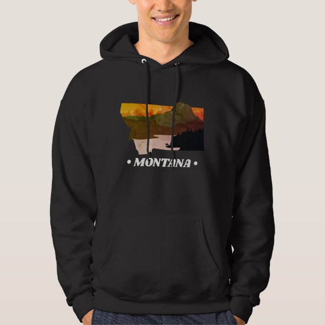 Sweat - shirt à capuche du Montana (Devant)