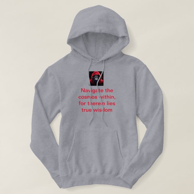 Sweat - shirt à capuche du navigateur de la sagess (Design devant)