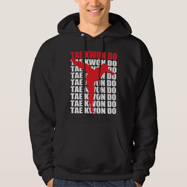 Sweat - shirt à capuche du Taekwondo (Devant)