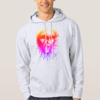 Sweat - shirt à capuche du visage hurlant