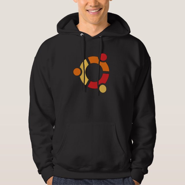 Sweat - shirt à capuche d'Ubuntu (Devant)