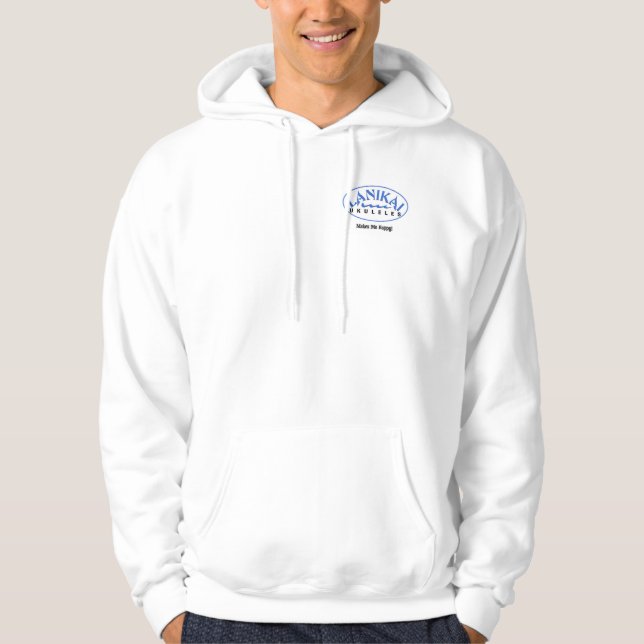 Sweat - shirt à capuche d'ukulélé de Lanikai (Devant)