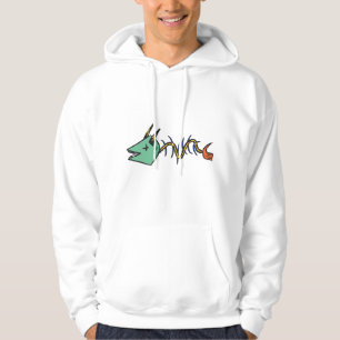 sweat - shirt à capuche "Éclair d'os de poisson"