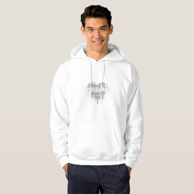 Sweat - shirt à capuche esthétique de la goutte gl (Devant entier)