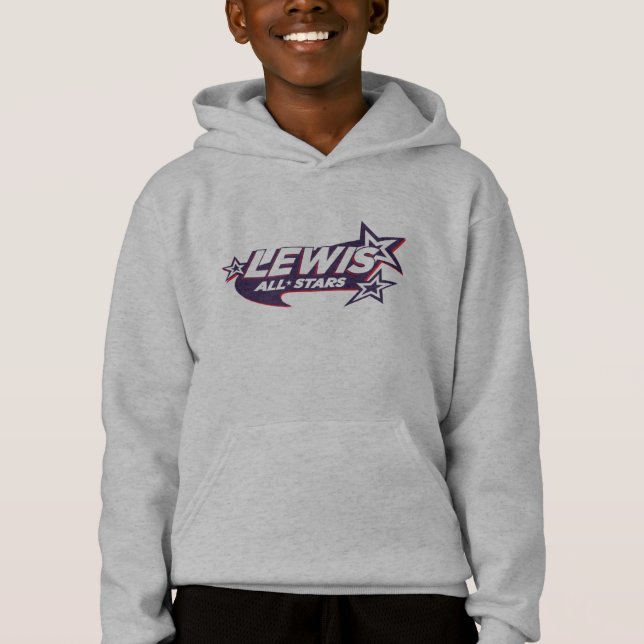 Sweat - shirt à capuche étoilé (Devant)
