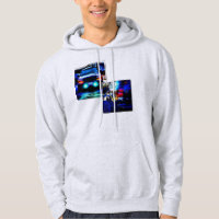 Sweat - shirt à capuche fâché de visage du
